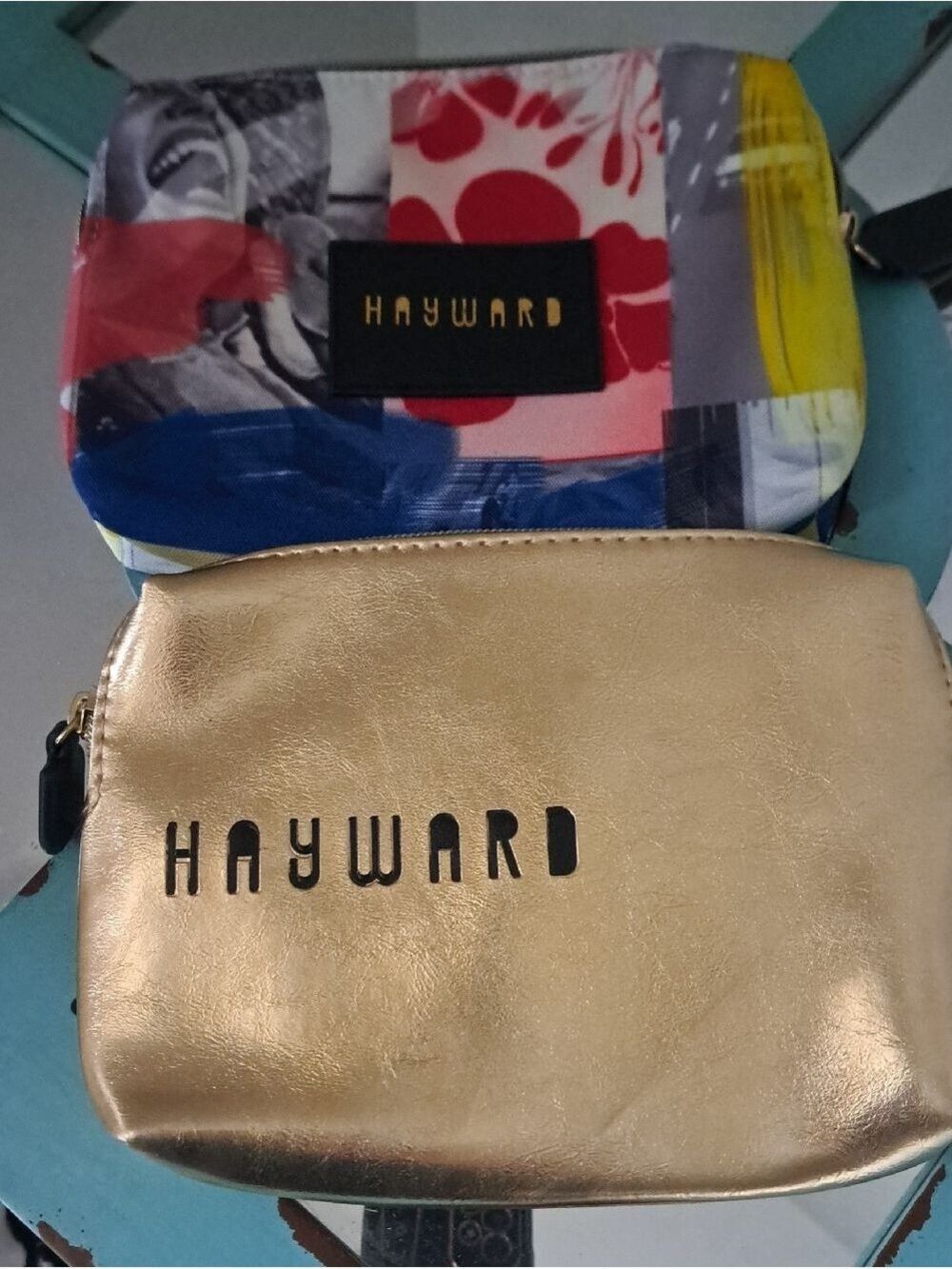 Hayward JET BLUE airlines amenity bags cosmetic travel zip cases pouch (empty)